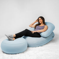 Moon Pod Bean Bag Chair Bundle (Moon Pod + Backrest + Footrest)
