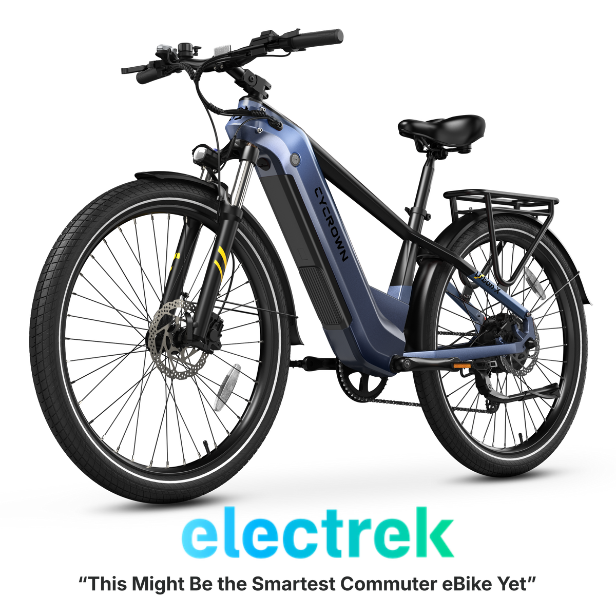 Cycrown Urban X Commuter Electric Bike full view - hero shot