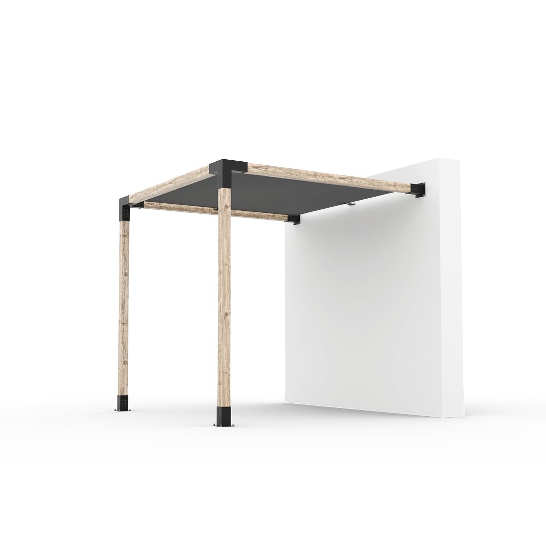 Toja Grid Wall Mount Pergola Kit with Shade Sail - hero product shot