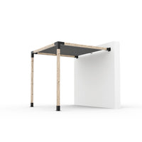 Toja Grid Wall Mount Pergola Kit with Shade Sail - hero product shot