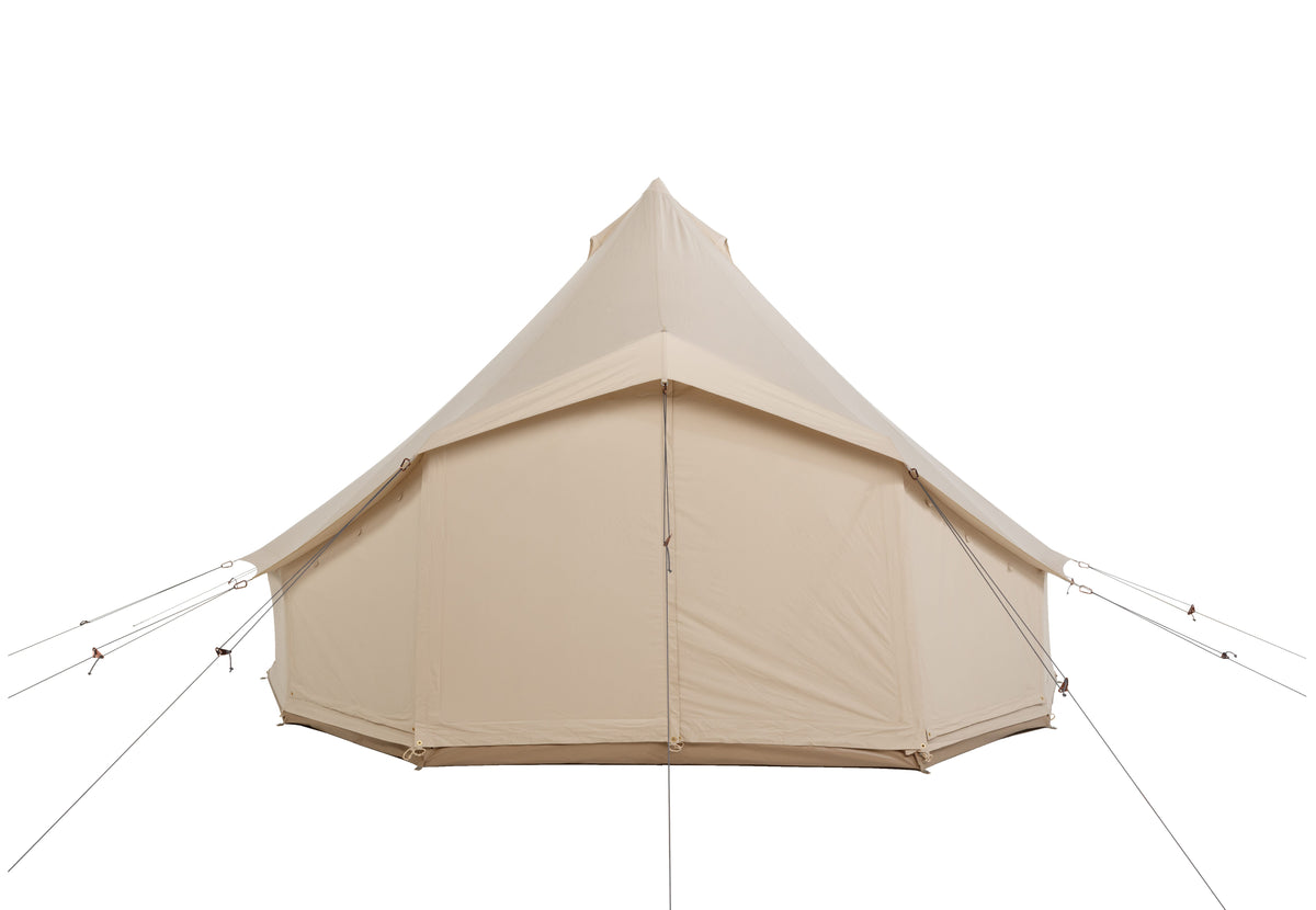 CanvasCamp Sibley Apex 520 Panorama sand bell tent exterior view