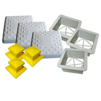 Soft Touch Set of 3, 15" Premium Base Covers with Ground Mounts and Plugs