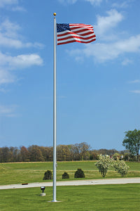 Eder Flag ECX50 50ft premium aluminum flagpole full view
