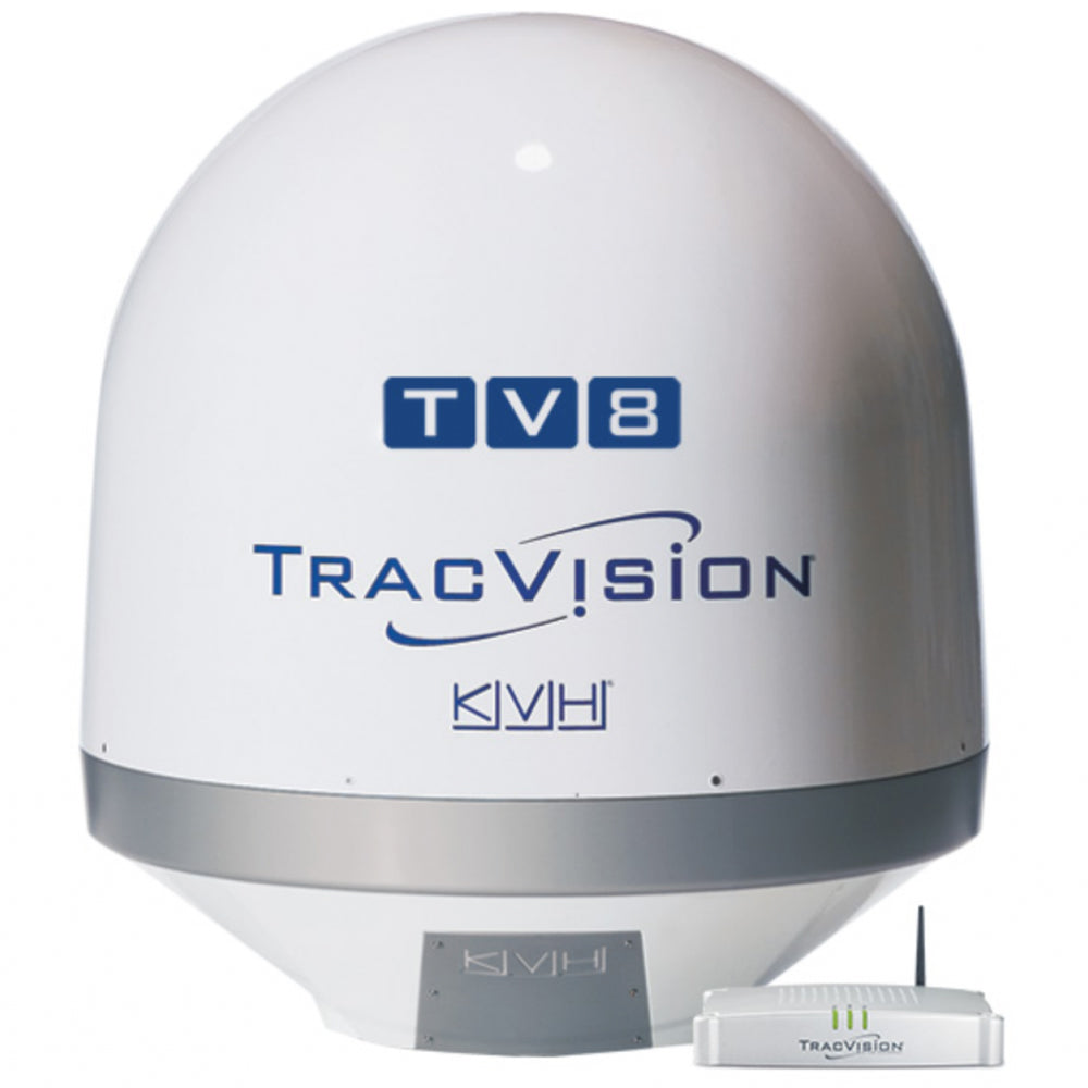 KVH TracVision TV8 Circular LNB Satellite TV Antenna System for North America - Hero Shot