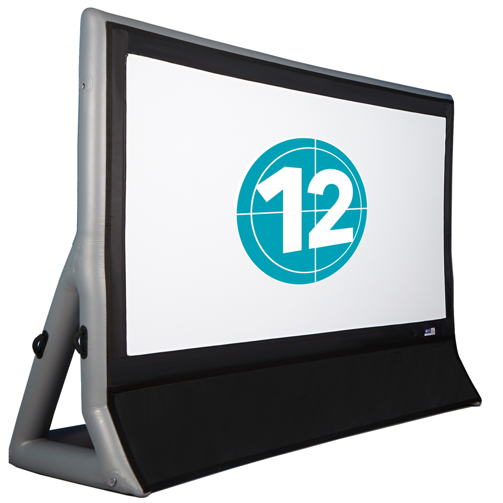Epic E-SL 12 Pro Inflatable Outdoor Cinema Screen Kit 110v/120v - 13'6" x 11'3" professional grade screen