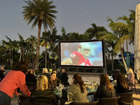 Epic Outdoor Cinema Pro 20 Complete System with 22ft inflatable screen, projector, and 2000W speaker system