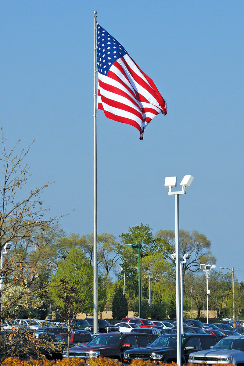 Eder Flag 60ft premium aluminum flagpole ECX60 full view