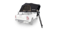 Rhino Rack Soft Shell Roof Top Tent mounted on vehicle roof - Black and Khaki