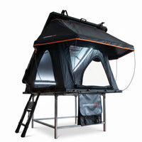 OPENROAD PeakRoof LT V2 aluminum hard shell roof top tent mounted on vehicle - hero shot