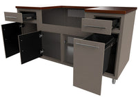 Challenger Designs Coastal Island 67.25-DDGW outdoor kitchen island front view