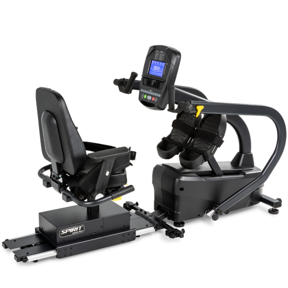 Spirit Fitness 7.5S Recumbent Stepper - ADA-compliant rehabilitation stepper with direct wheelchair access