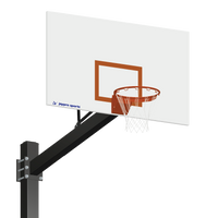 Jaypro Titan 60 in. Steel Backboard Basketball System - Flex Rim, 6x6 Pole