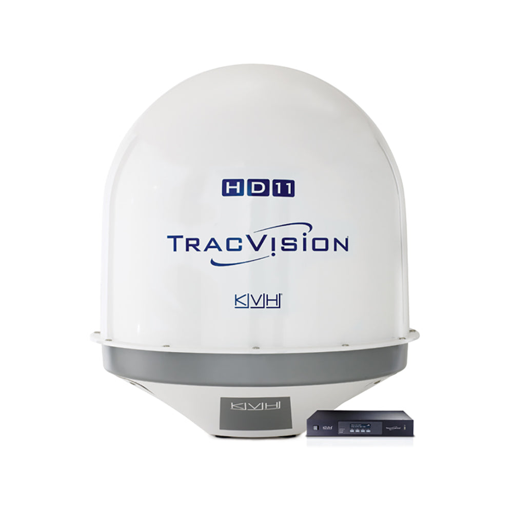 KVH TracVision HD11 1-meter maritime satellite TV system with IP Control Unit and World LNB