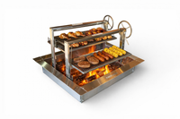 Stainless Steel Santa Maria Extra Large Double 32x16 Grill & 36" Square SST Insert