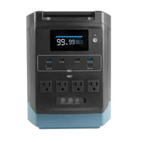 Wagan Lithium Cube EX18 Power Station - front view showing AC outlets and display