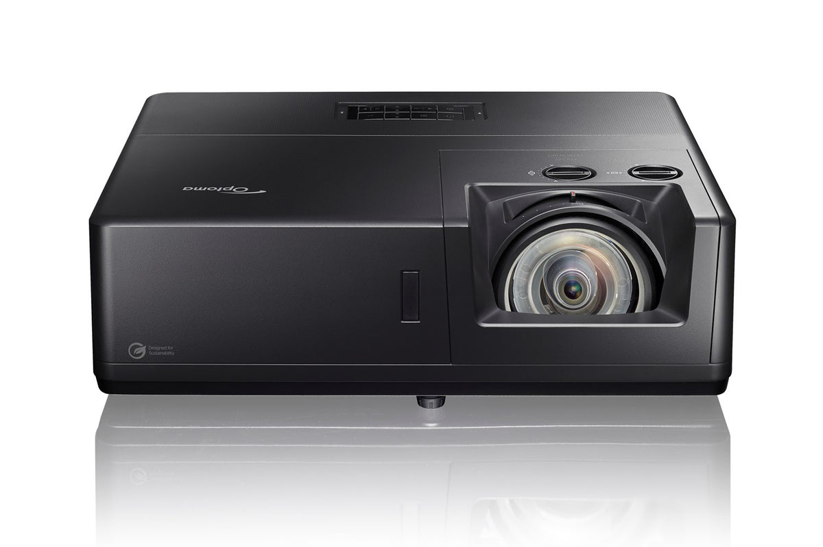 Optoma ZK608TST projector rear connectivity panel