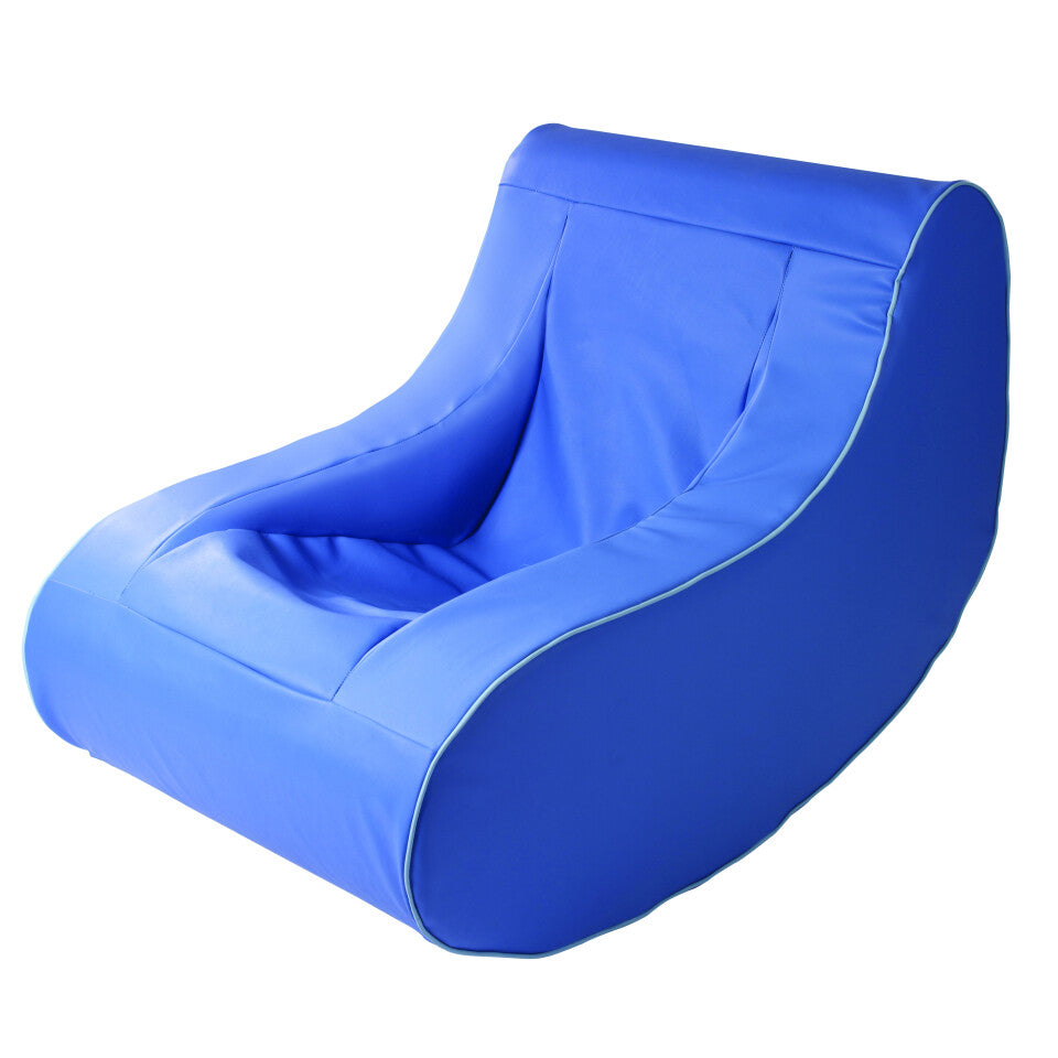 Therapy Chair - full view of vinyl-covered contoured foam rocking chair