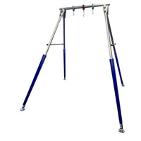 TFH Indoor Single Swing Frame Package - galvanized steel swing frame with glide, swivel, and leg covers for sensory therapy