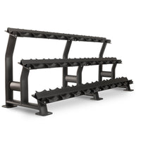 Commercial 3-Tier Dumbbell Racks - 15 Dumbbell Pairs by XMARK
