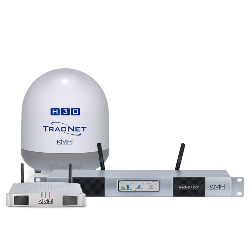 KVH TracNet H30 Ku-Band Maritime VSAT Antenna with TracNet Hub