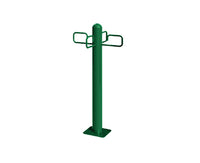 Natural color Leash Post surface mount for dog parks