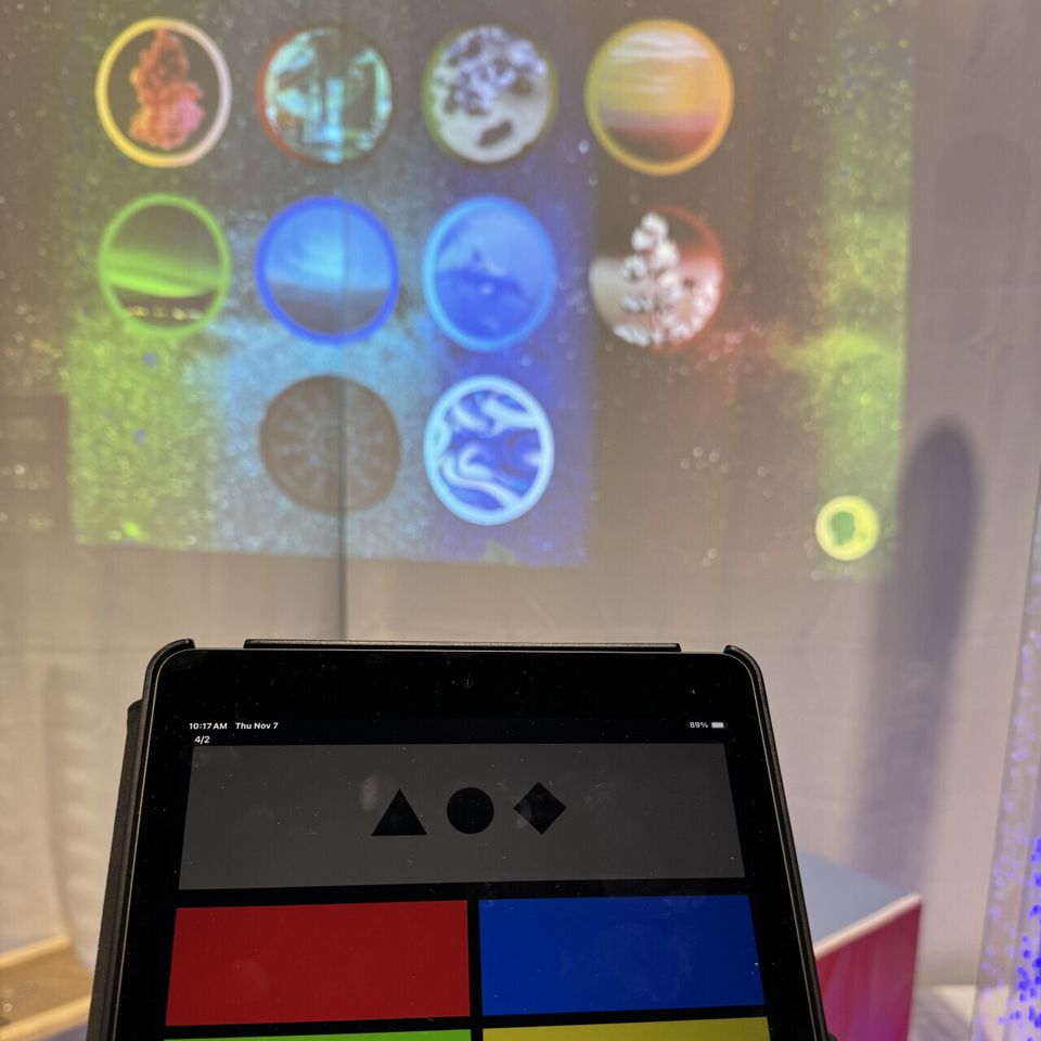 ChromaTheme Plus sensory projection system - alternate angle