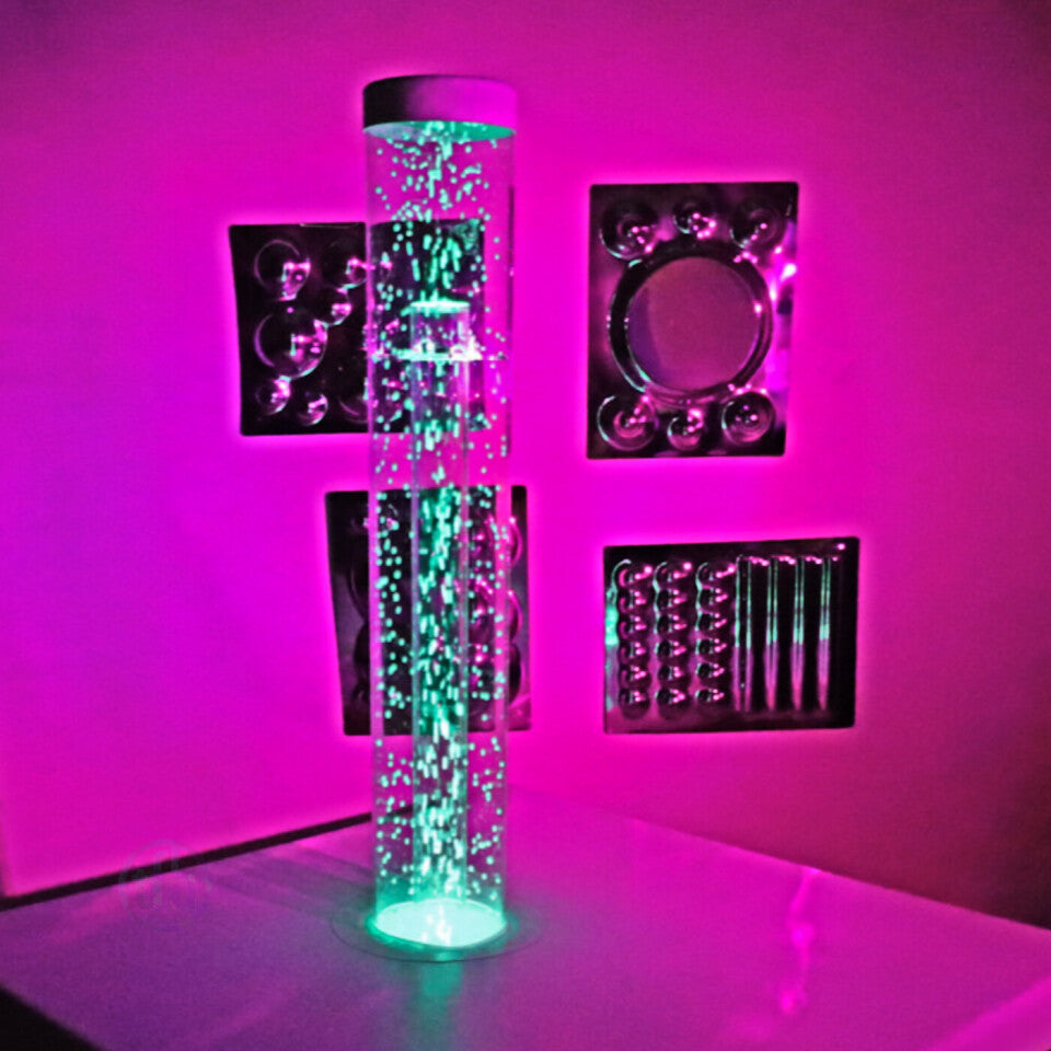 TFH Wireless Hurricane Tube close-up of LED lighting effects inside tube