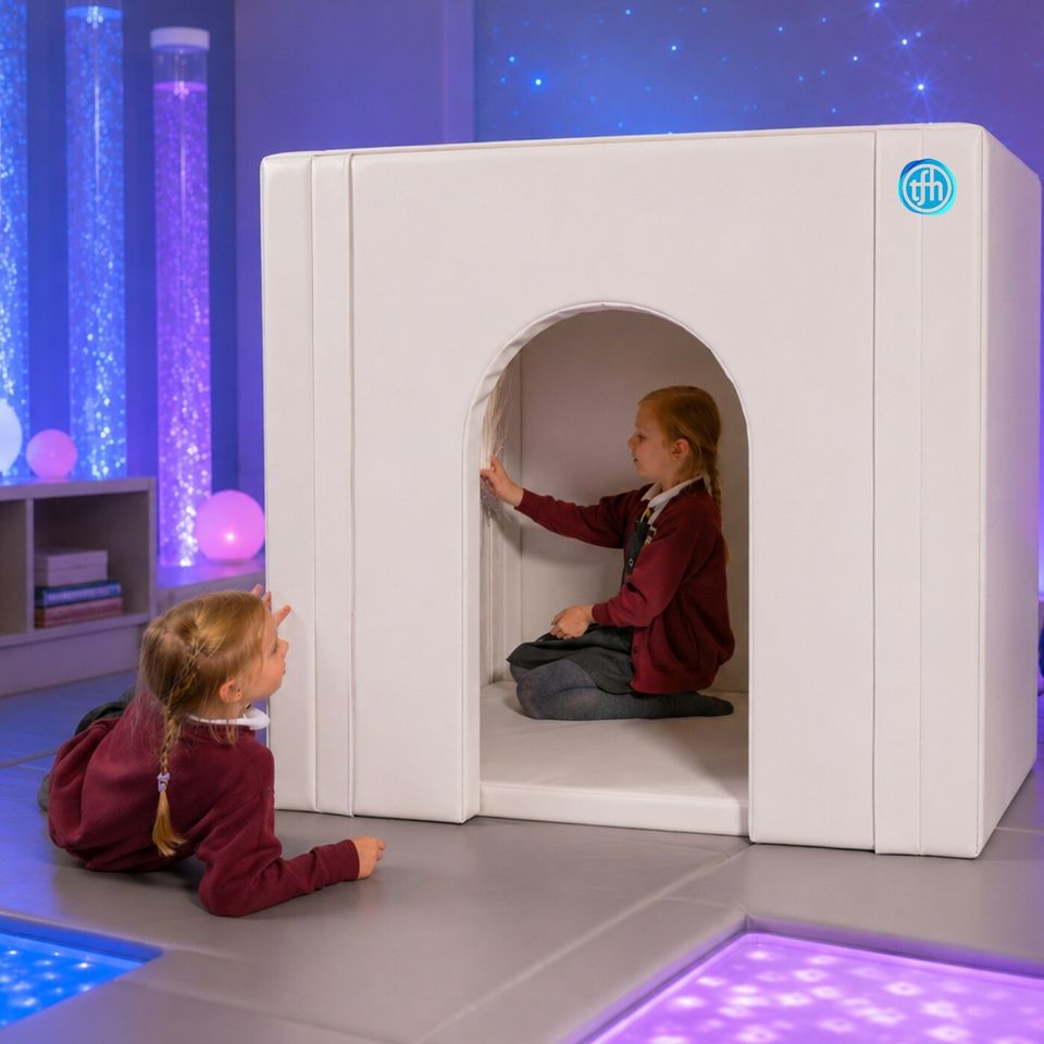 TFH Portable Sensory Den - full view of soft-sided foldable calming space