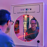 TFH Infinity Tunnel LED sensory light panel - front view showing infinity optical illusion effect