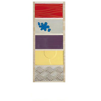 Tactile Discovery Column in blue - full front view showing variety of tactile textures