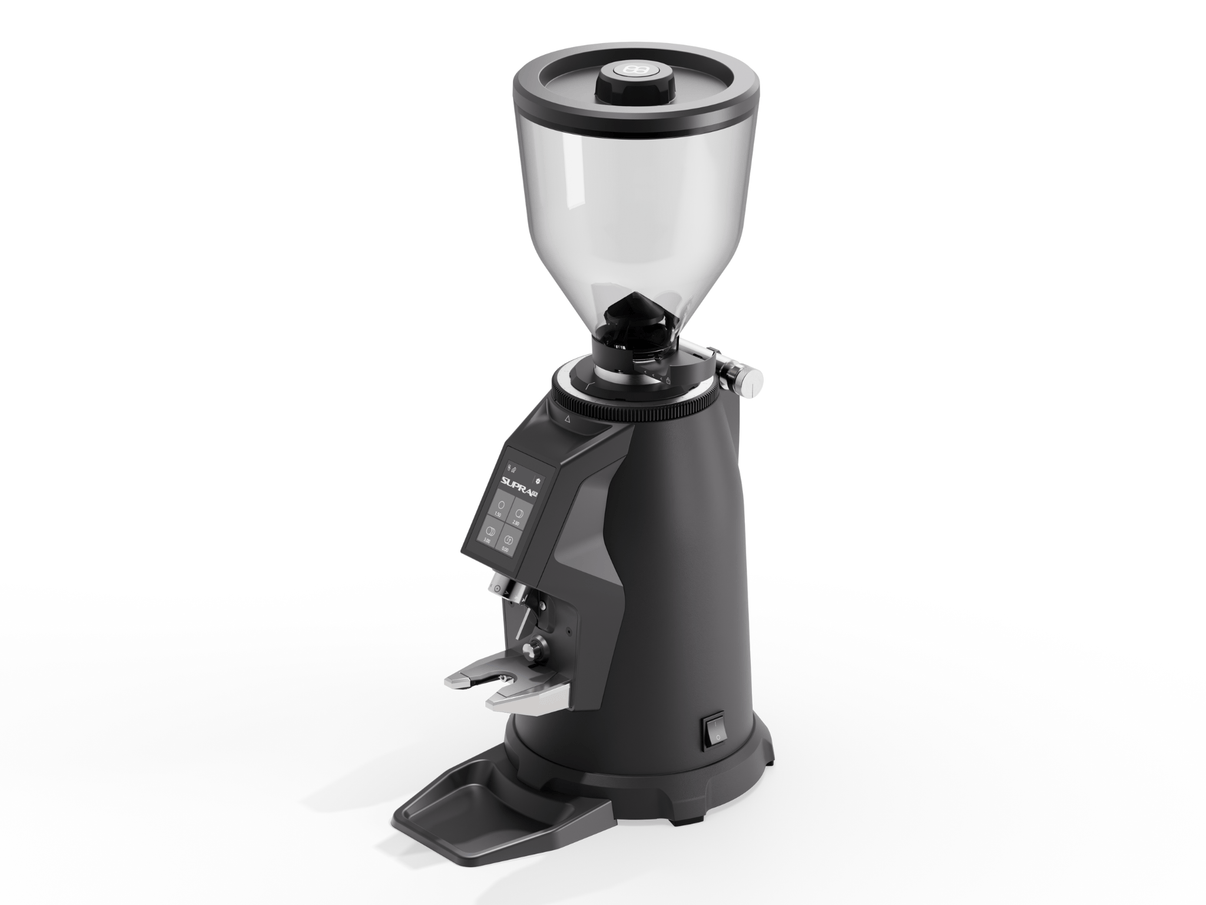 Macap Supra 68 commercial espresso grinder hero shot