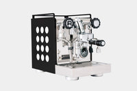 Rocket Espresso Appartamento detail view showing drip tray and group head