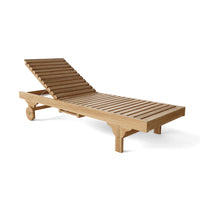 Anderson Teak Capri Sun Lounger with Adjustable Back and Side Tray