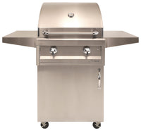 Artisan 26 inch American Eagle Series freestanding cart grill in stainless steel