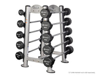 HOIST Fitness Straight Barbell Set 20-110 lbs with hard chrome handles and urethane-coated heads