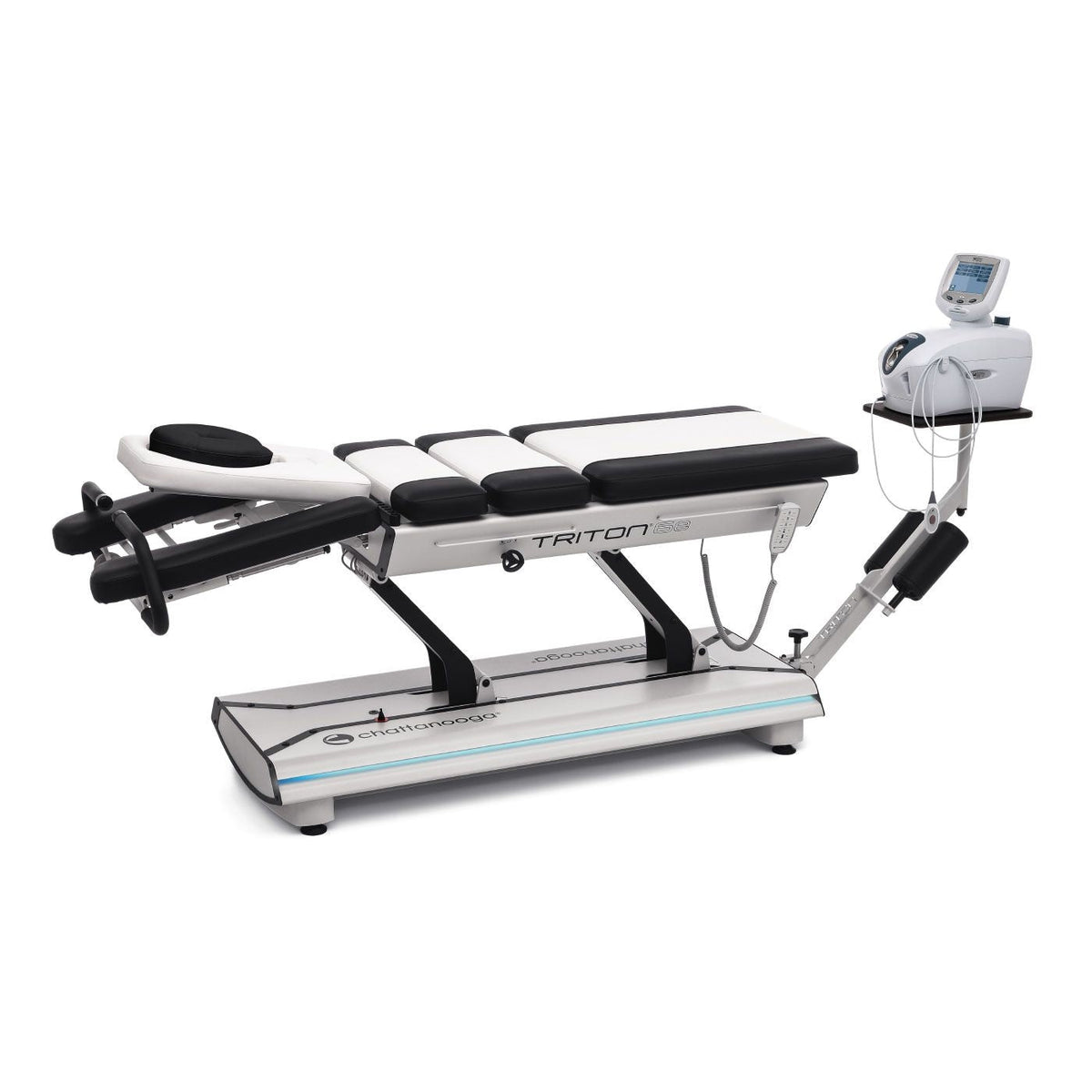 Chattanooga Triton 6E DTS Traction Table in Black/Ecru finish - full view