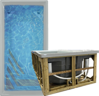 Dynasty Spas Aquora Plunge Core - top and side contractor view