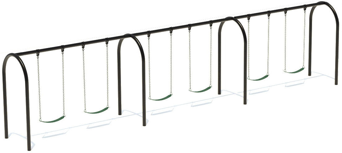 Playground Boss 3.5 Inch Triple Bay Arch Swing Frame 8ft - 3 Bay
