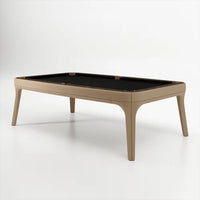 White Billiards The Morris Modern Slate Leather Pool Table
