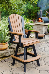 Timbercraft Poly Adirondack Swivel Bar Chair - main view