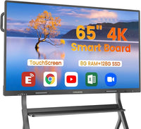 REHISK COOLHOOD 65" 4K Smart Touchscreen Whiteboard