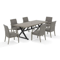 Allure 7-Piece Patio Rectangular Dining Set For 6 Person