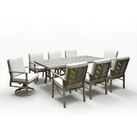 Amario 9 Pieces Rectangular Patio Dining Set