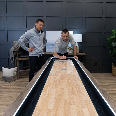 Image of Brookdale 9' LED Light-Up Shuffleboard Table by American Legend