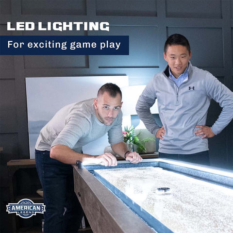 Image of Kirkwood 9' LED Light-Up Shuffleboard Table by American Legend