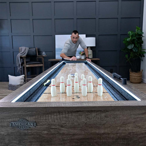 Image of Kirkwood 9' LED Light-Up Shuffleboard Table by American Legend