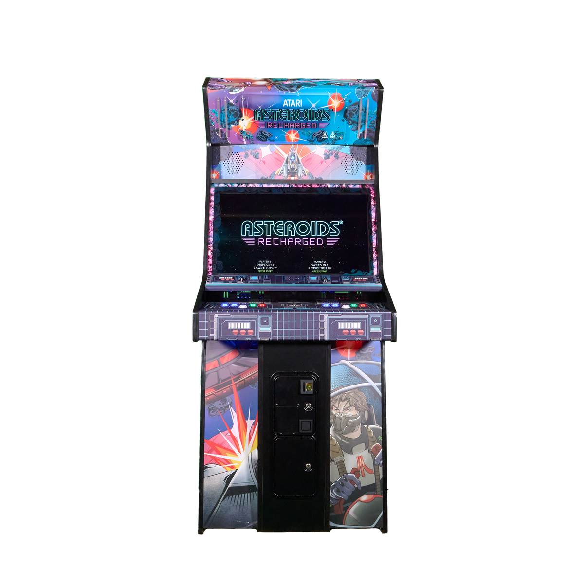 Atari Asteroids Recharged Pro arcade cabinet front view