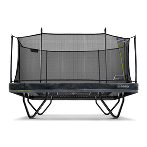 Athlete 18ft x 11ft Rectangle Above Ground Trampoline by North