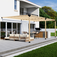 DIY Pergola Bracket Kit for an Attached Pergola With Slatted Roof