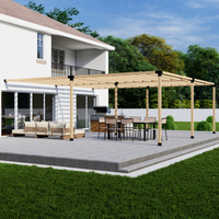 DIY Pergola Bracket Kit for an Attached Pergola With Slatted Roof